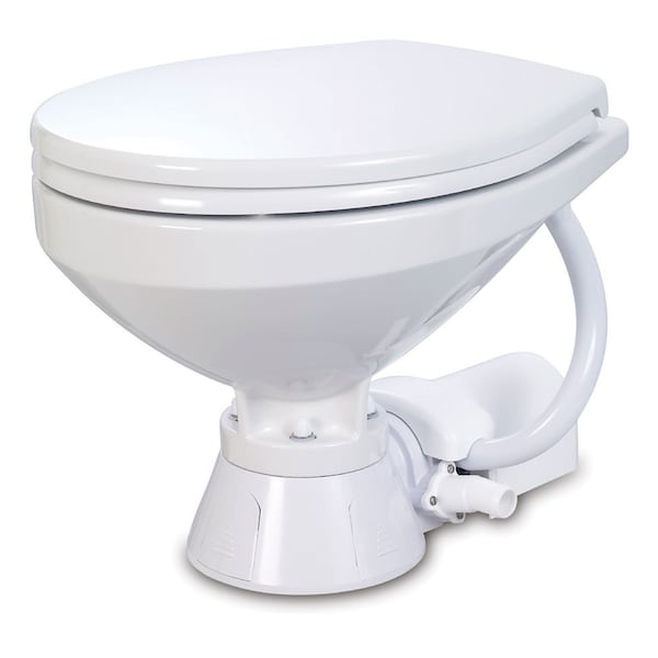 Jabsco Electric Marine Toilet Regular Bowl W/Soft Close Lid 37010-4192 - main